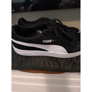 Men's Puma Smash V2 Black Trainers 11.5 Suede